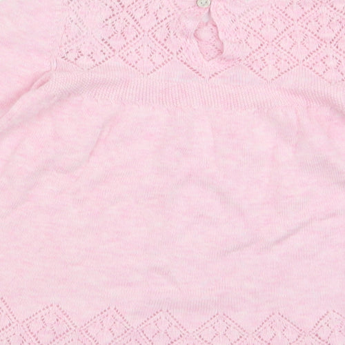 NEXT Girls Pink Geometric  Fit & Flare  Size 3-6 Months
