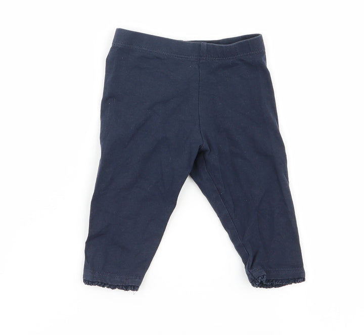 NEXT Girls Blue   Jogger Trousers Size 3-6 Months  - leggings