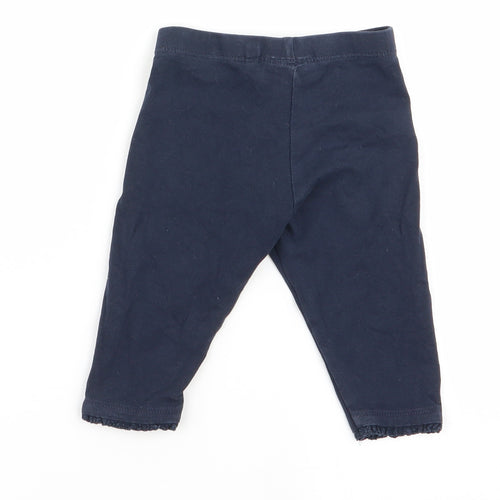 NEXT Girls Blue   Jogger Trousers Size 3-6 Months  - leggings