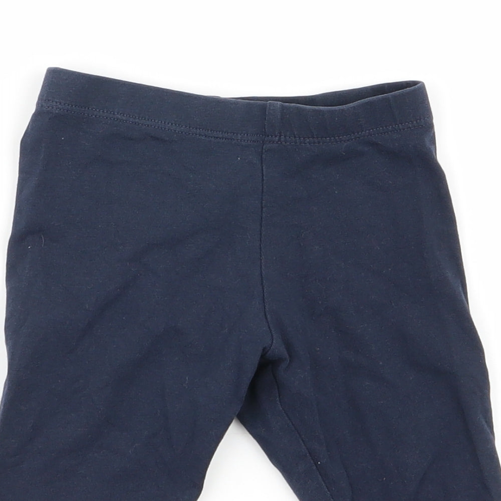 NEXT Girls Blue   Jogger Trousers Size 3-6 Months  - leggings