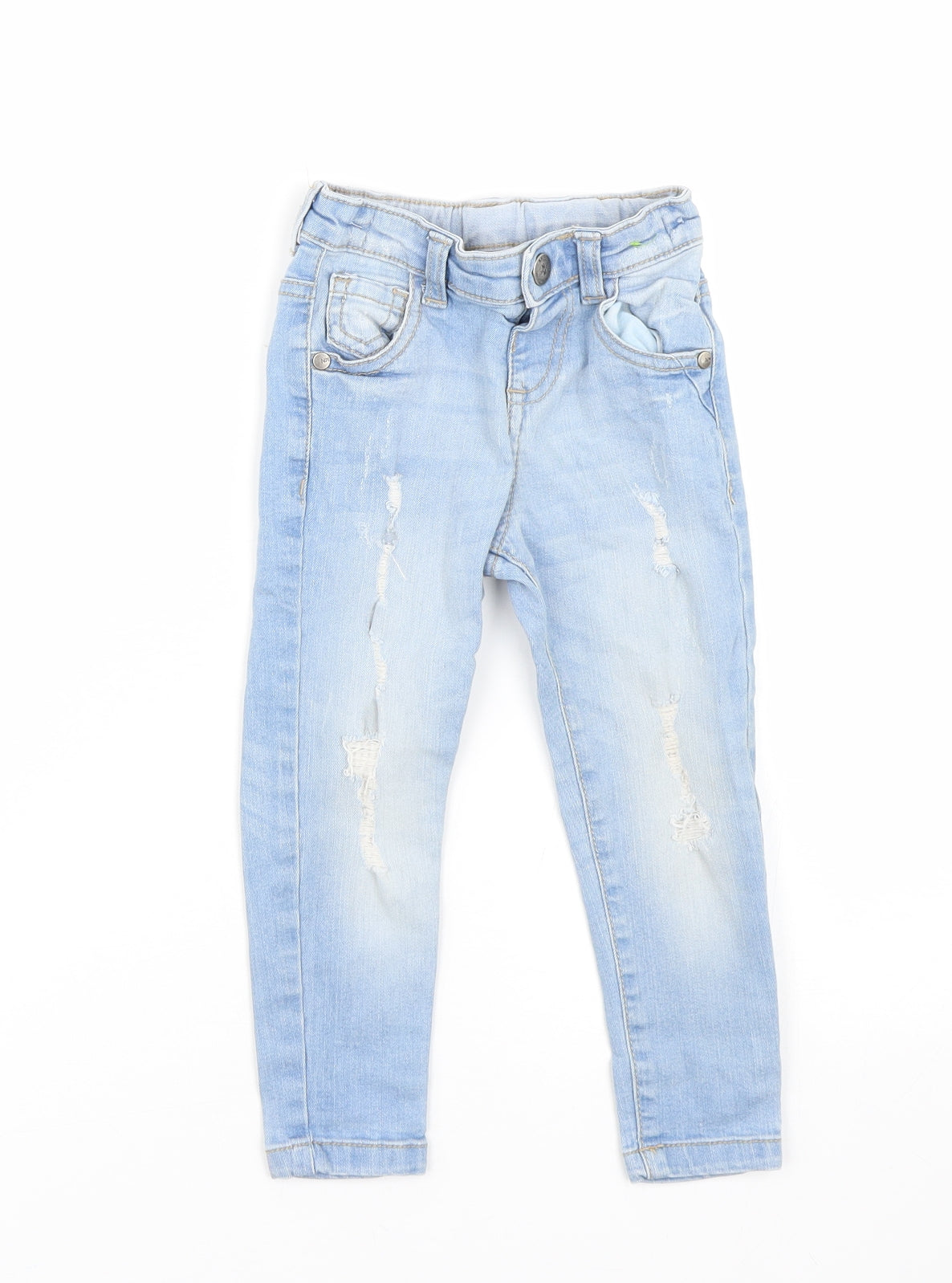 Nutmeg Boys Blue  Denim Capri Jeans Size 12-18 Months
