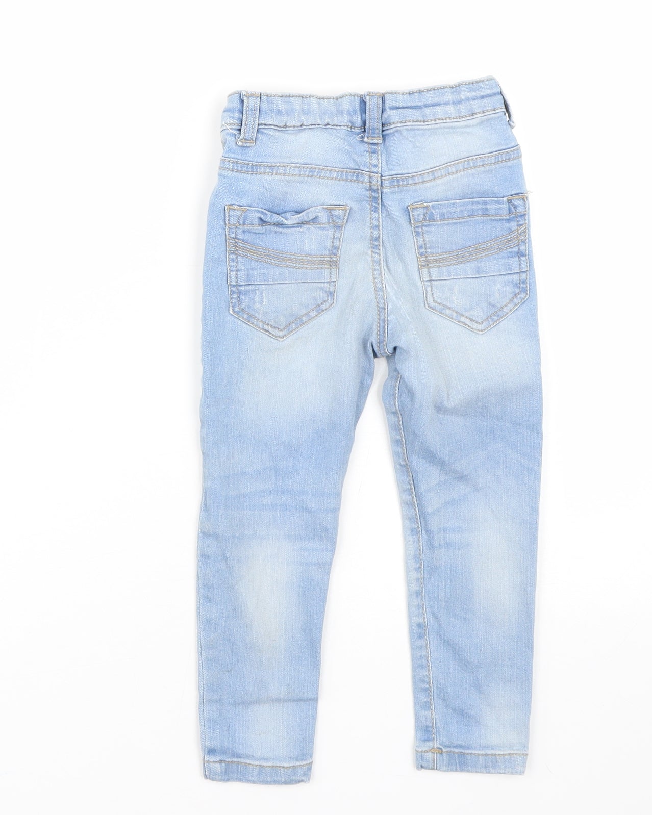 Nutmeg Boys Blue  Denim Capri Jeans Size 12-18 Months
