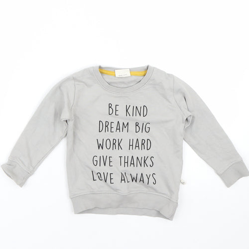 V&crew Boys Grey   Pullover Jumper Size 18-24 Months