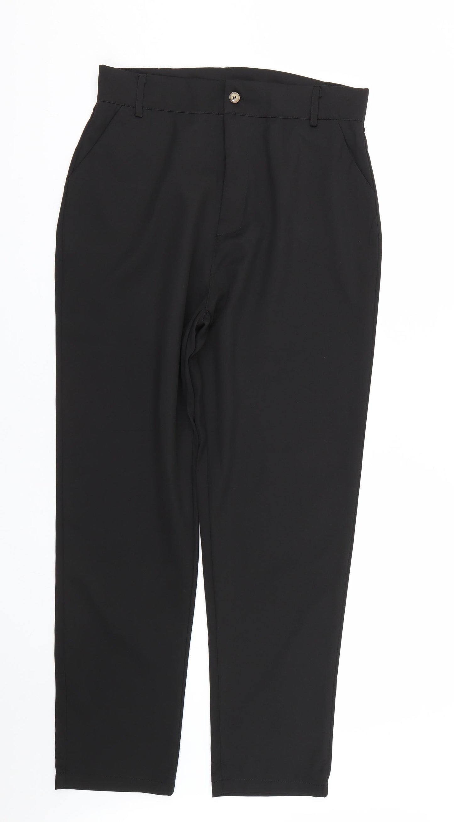 Preworn Womens Black   Trousers  Size 30 L28 in