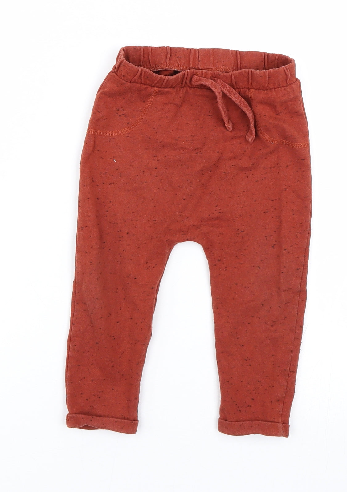 TU Boys Orange Polka Dot  Sweatpants Trousers Size 12-18 Months