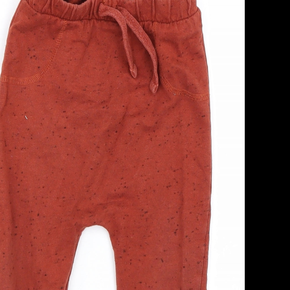 TU Boys Orange Polka Dot  Sweatpants Trousers Size 12-18 Months