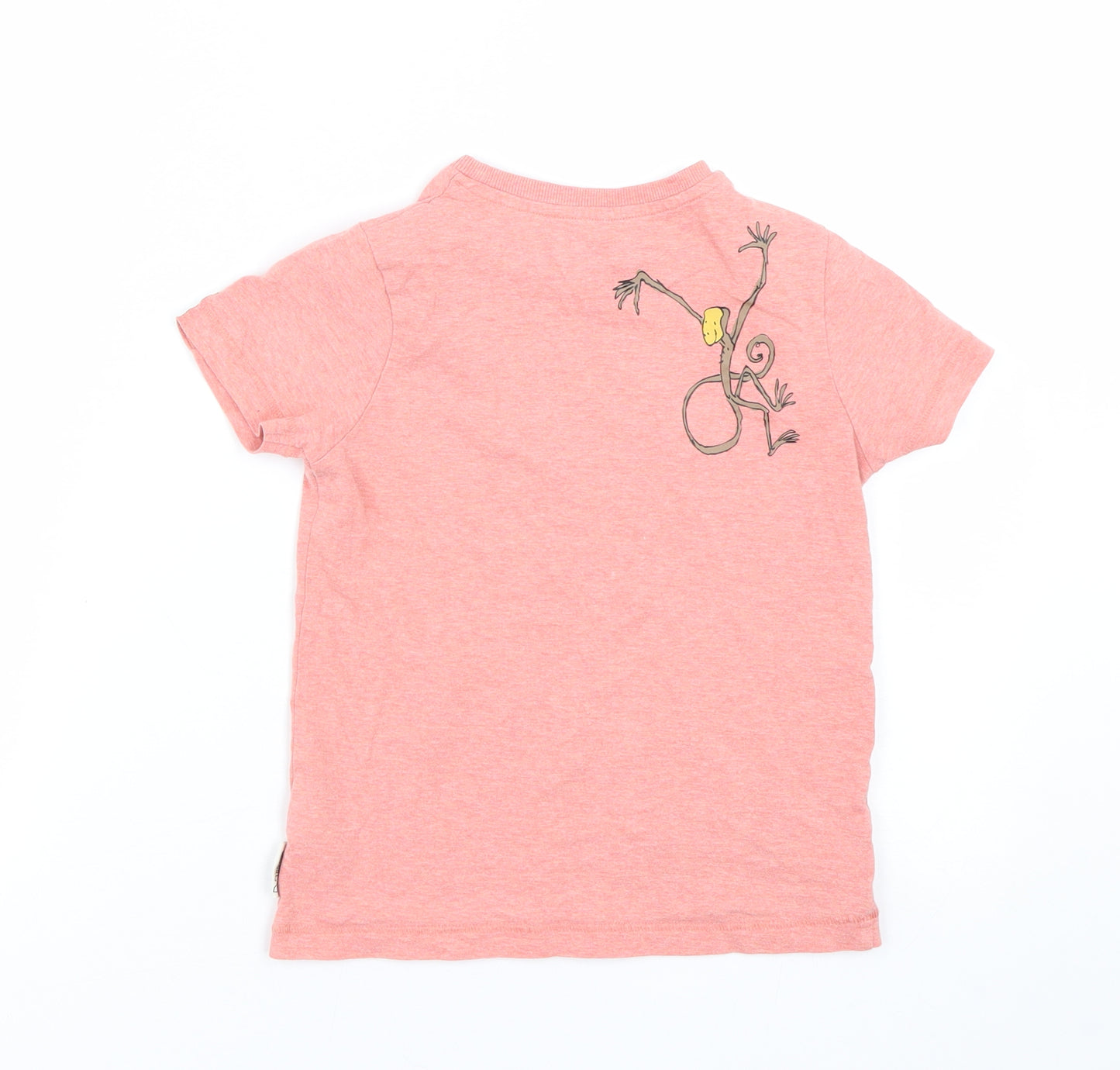 M&S Girls Pink   Basic T-Shirt Size 5-6 Years  - roald dahl