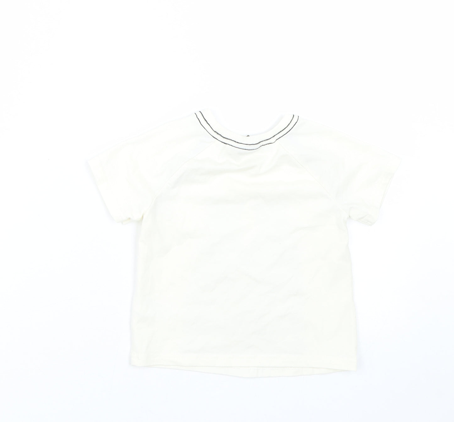 Rorie Whelan Boys Beige   Basic T-Shirt Size 12-18 Months  - Bear