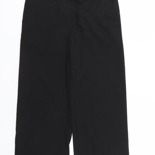 NEXT Womens Black   Cropped Trousers Size 8 L21 in