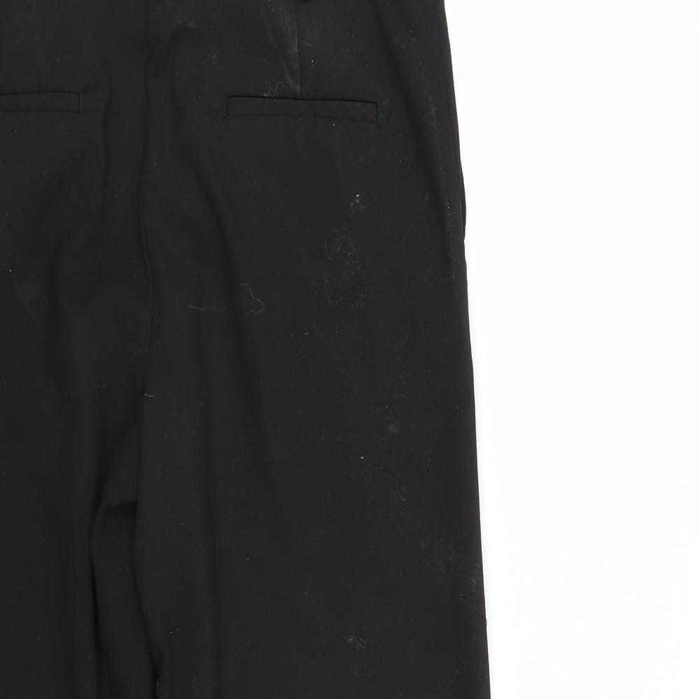 NEXT Womens Black   Cropped Trousers Size 8 L21 in