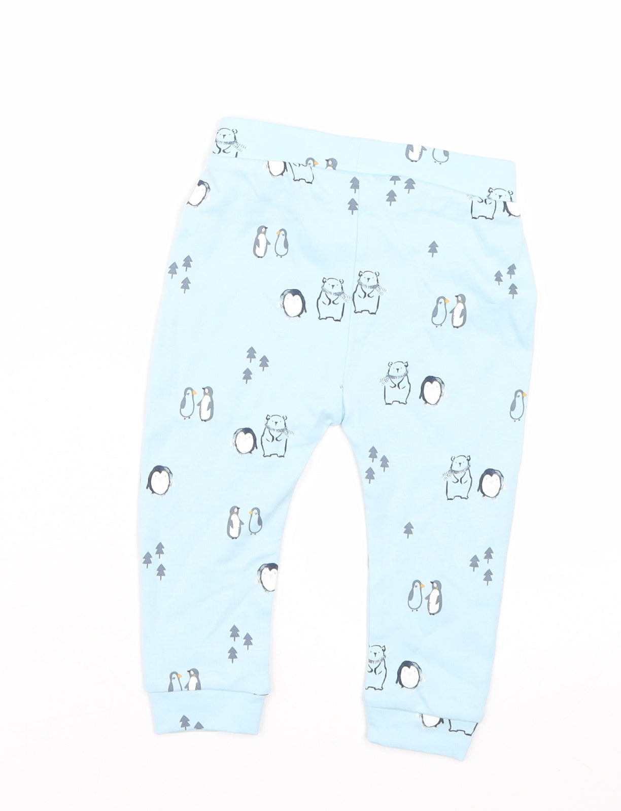 George Girls Blue Animal Print  Cami Pyjama Pants Size 9-12 Months  - Christmas