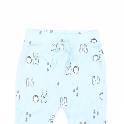 George Girls Blue Animal Print  Cami Pyjama Pants Size 9-12 Months  - Christmas