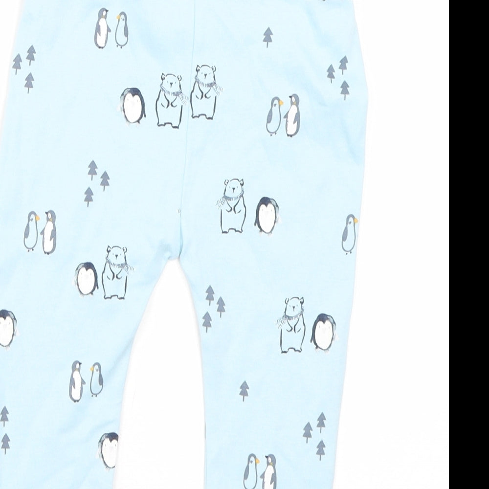George Girls Blue Animal Print  Cami Pyjama Pants Size 9-12 Months  - Christmas