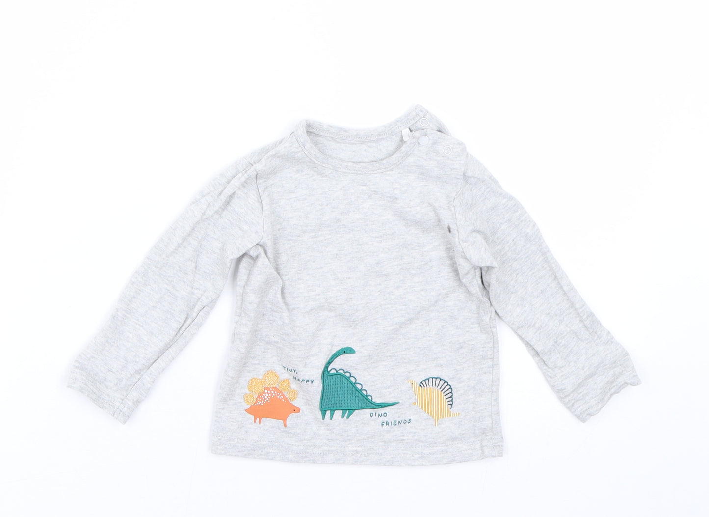 TU Boys Grey   Basic T-Shirt Size 6-9 Months
