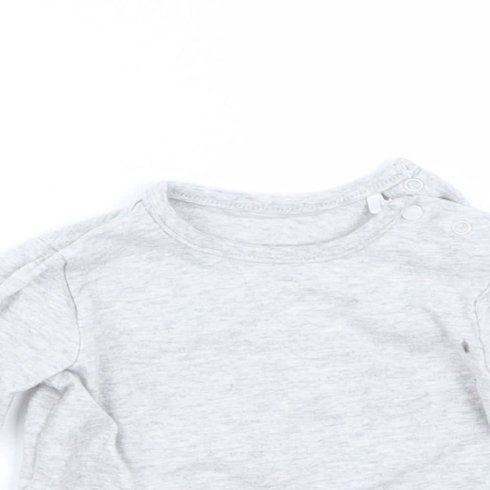 TU Boys Grey   Basic T-Shirt Size 6-9 Months