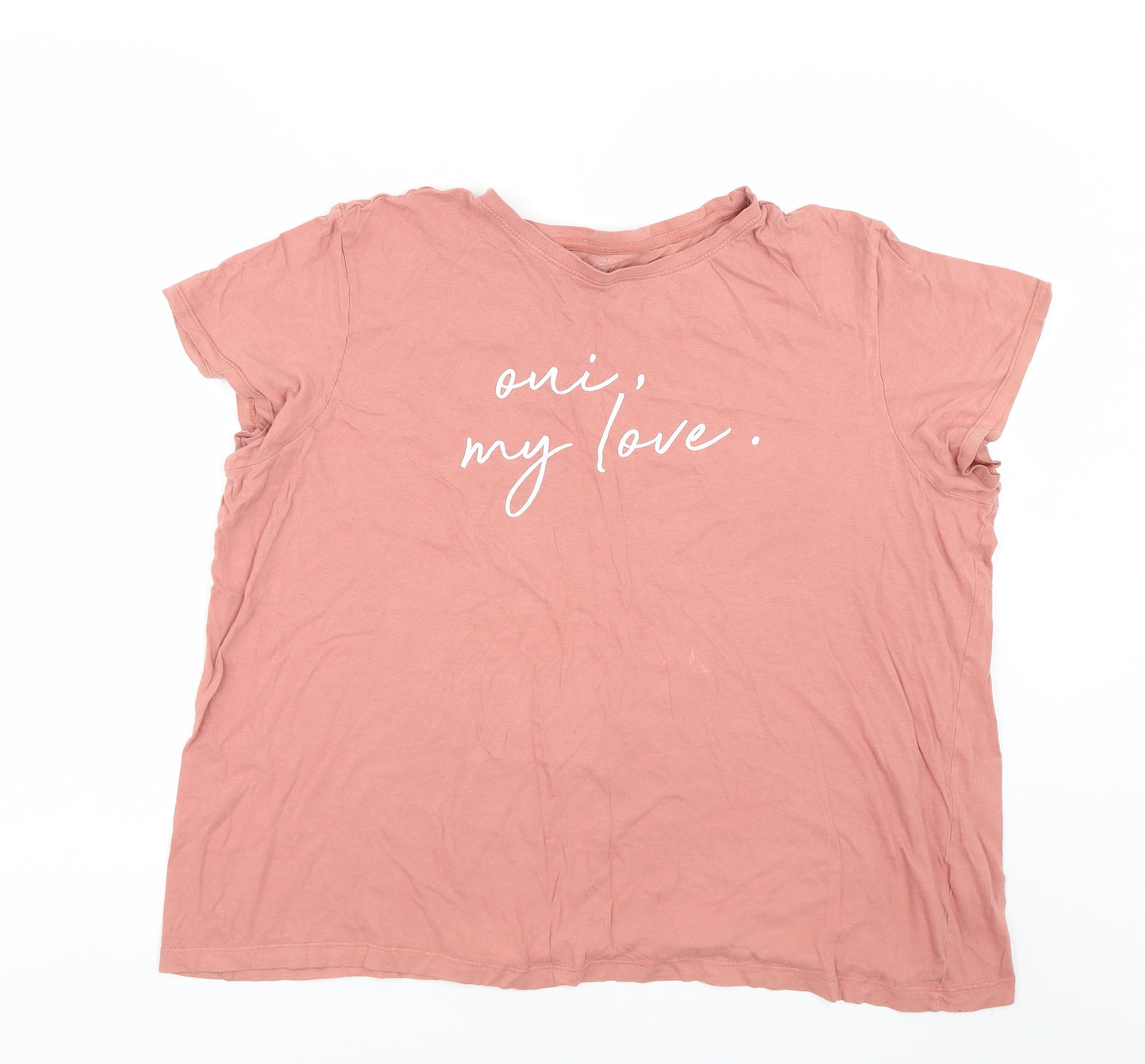 Primark Womens Pink   Basic T-Shirt Size 20