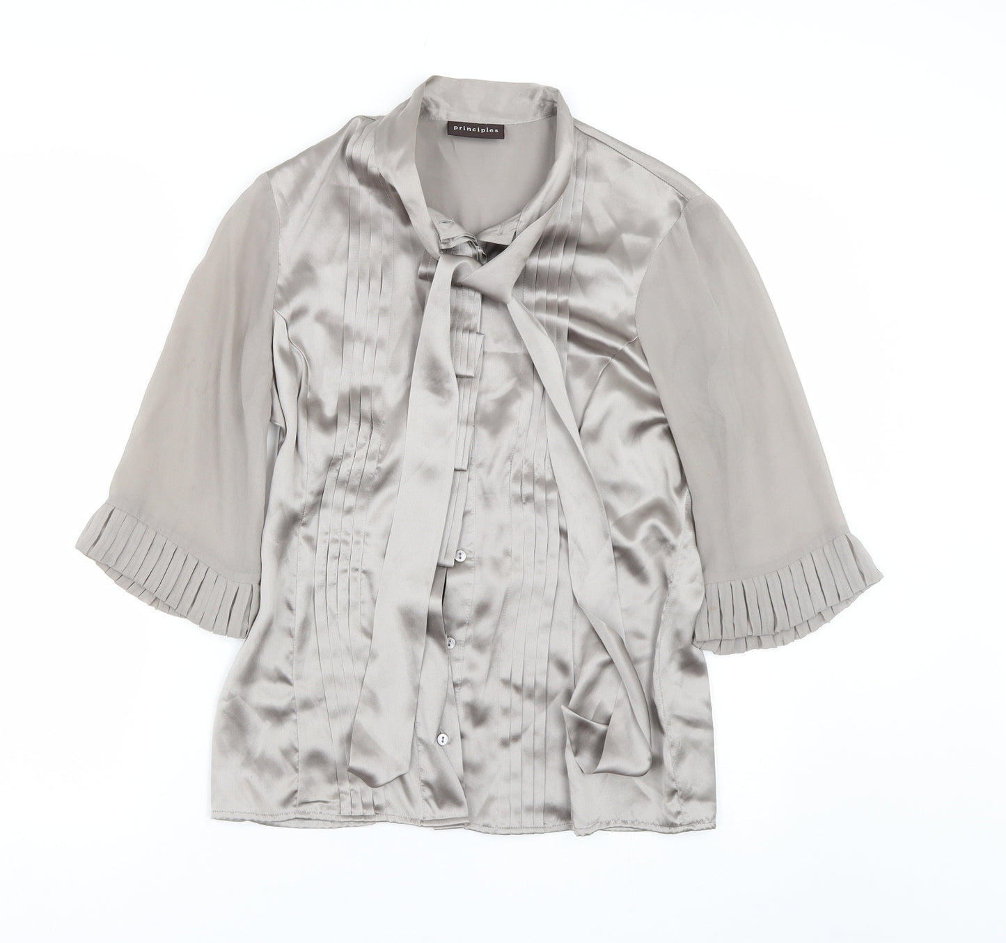 Principles Womens Silver   Kimono Pyjama Top Size 12