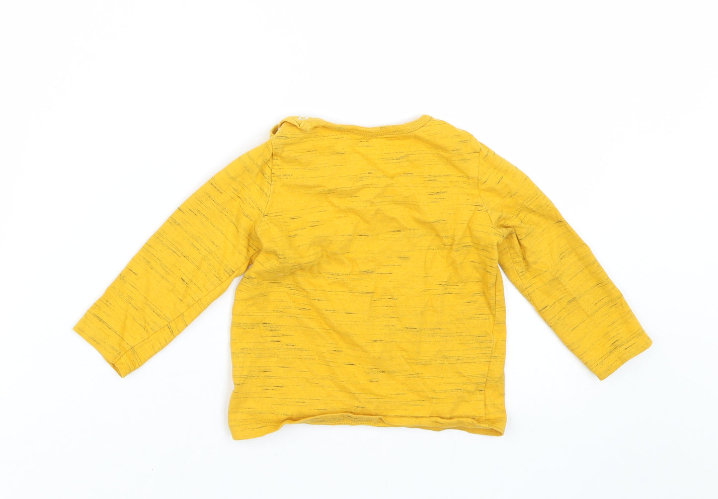 F&F Boys Yellow Striped  Cami Pyjama Top Size 9-12 Months
