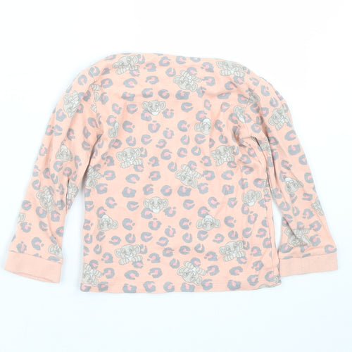 George Girls Pink Animal Print  Cami Pyjama Top Size 18-24 Months  - Lion king