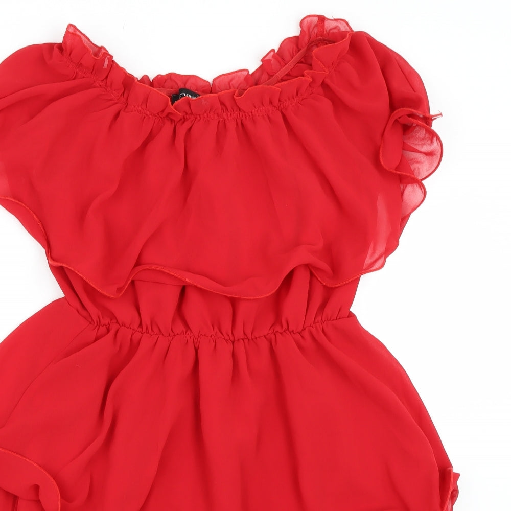 PRETTYLITTLETHING Womens Red   A-Line  Size 10