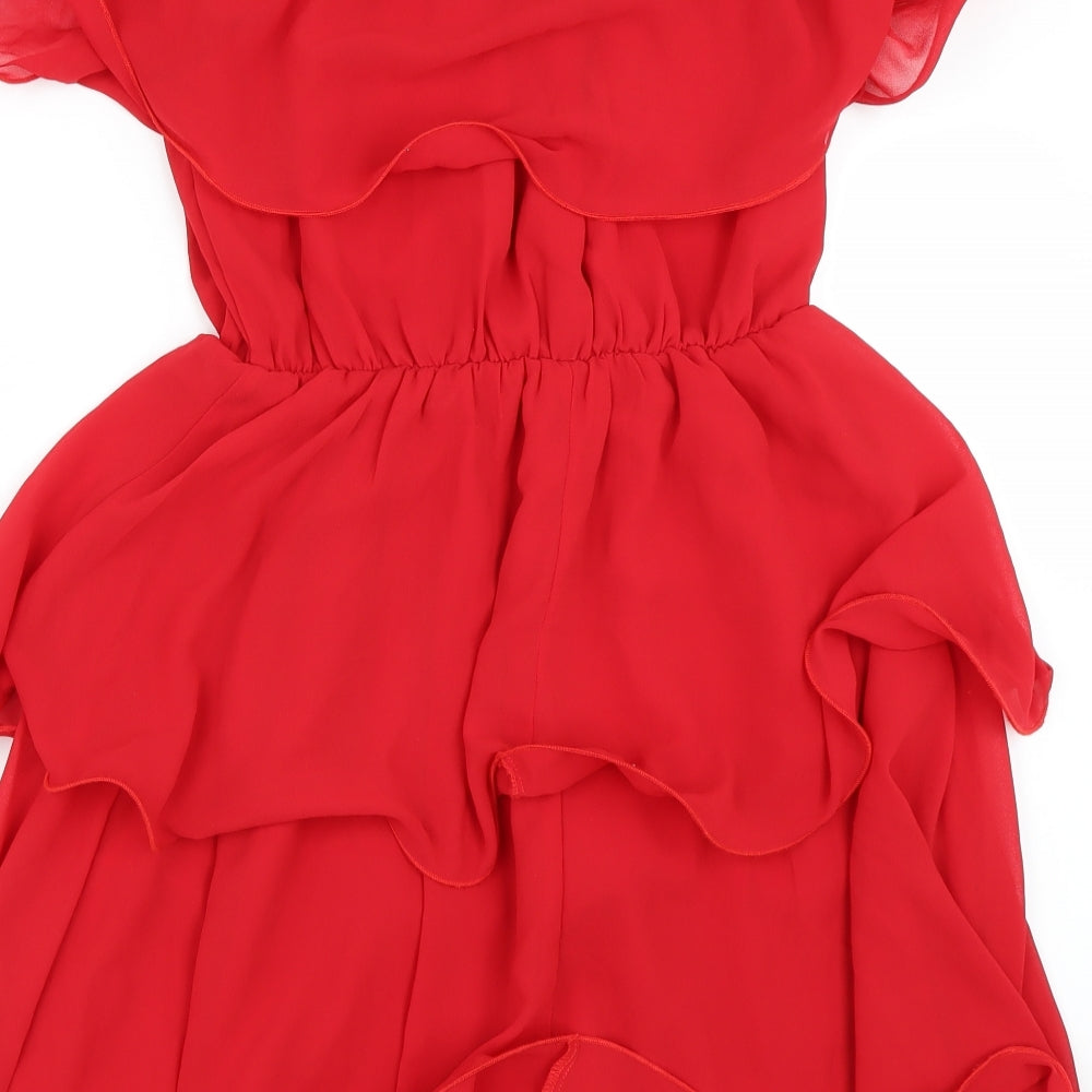 PRETTYLITTLETHING Womens Red   A-Line  Size 10