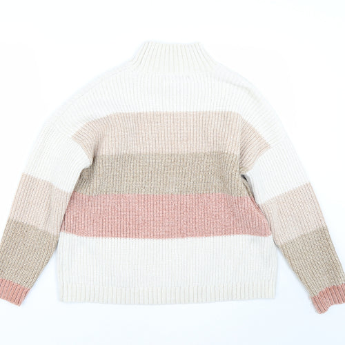Primark Womens Beige Striped  Pullover Jumper Size S