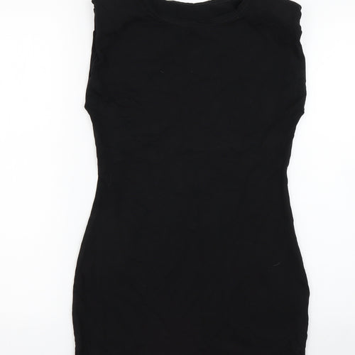 Shien Womens Black   Tank Dress  Size S  - shoulder pads
