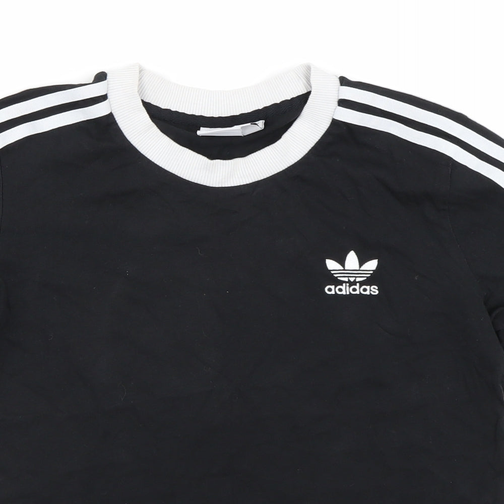 adidas Womens Black   Basic T-Shirt Size 8