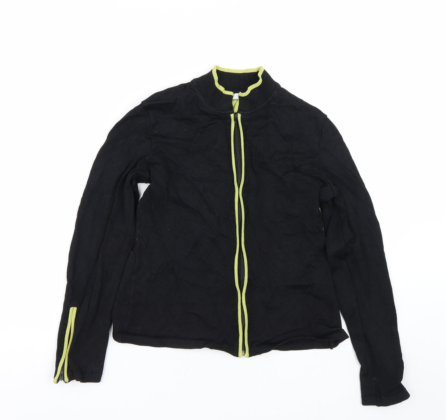 Tess Womens Black   Full Zip Sweatshirt Size M