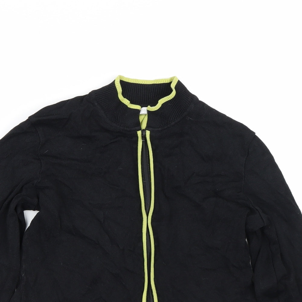 Tess Womens Black   Full Zip Sweatshirt Size M