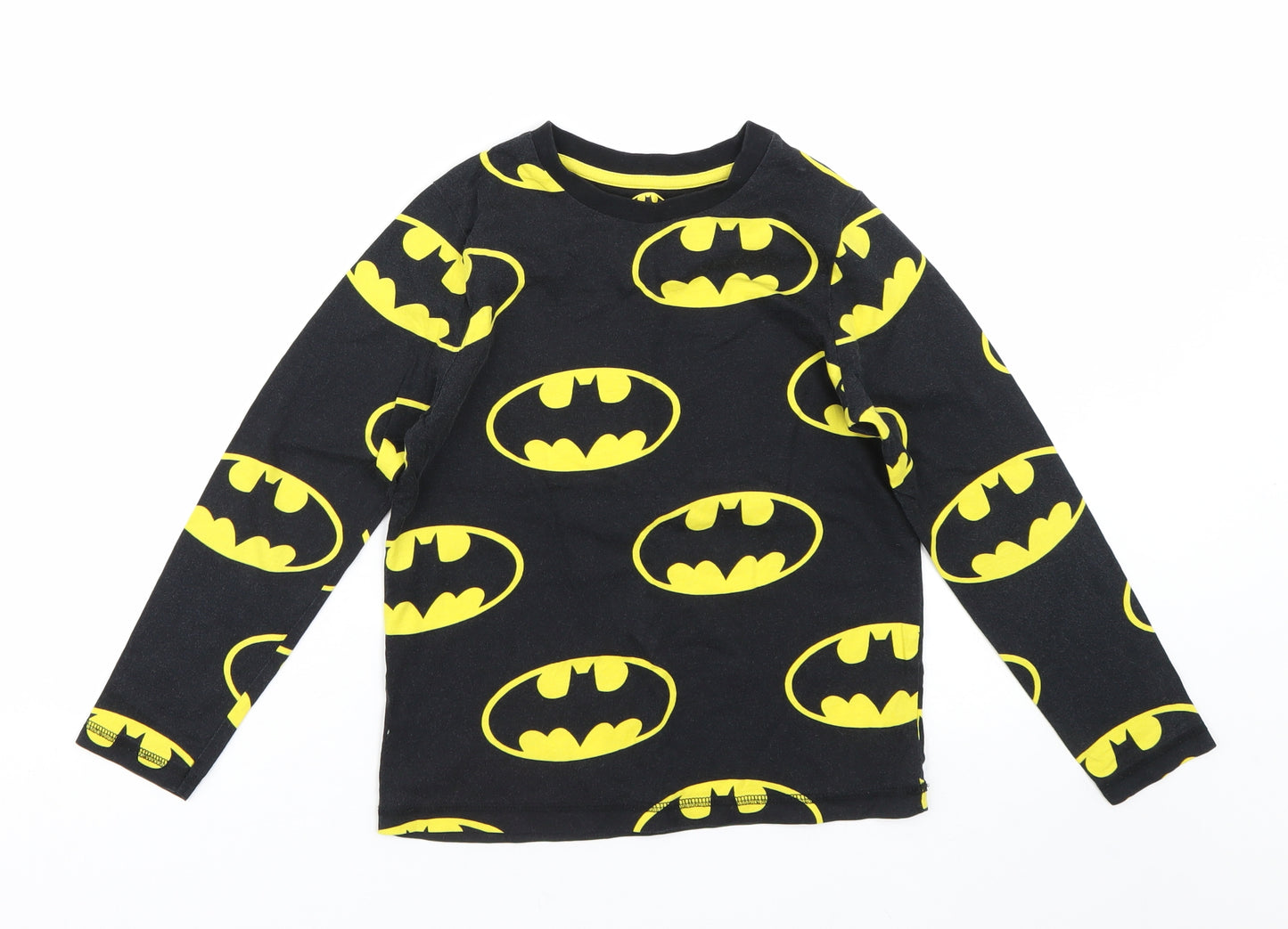Batman Boys Black Animal Print   Pyjama Top Size 8-9 Years  - Batman