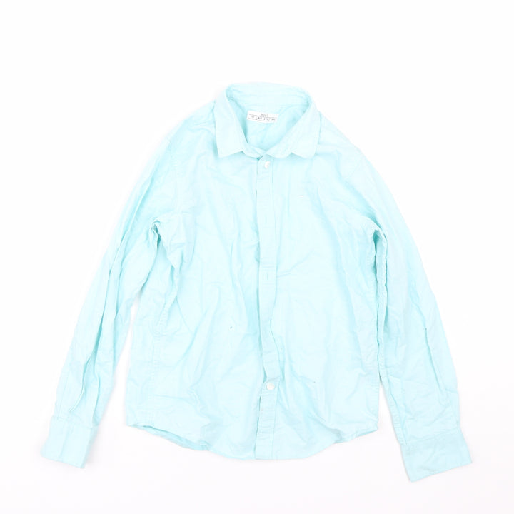 Matalan Boys Blue Basic Button-Up Size 9 Years