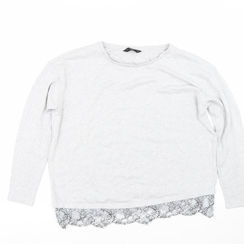 F&F Womens Grey   Pullover Jumper Size 12