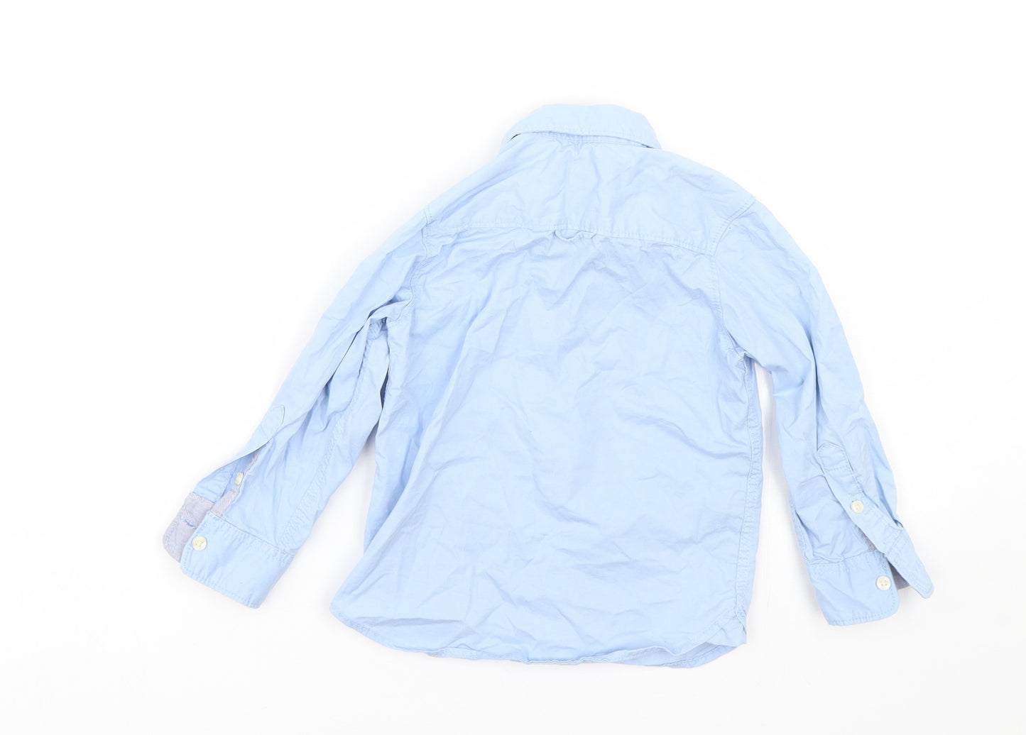 H&M Boys Blue   Basic Button-Up Size 24 Months