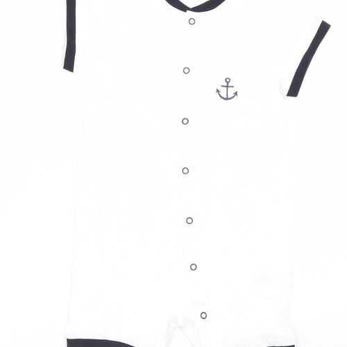 H&M Baby White   Babygrow One-Piece Size 12-18 Months