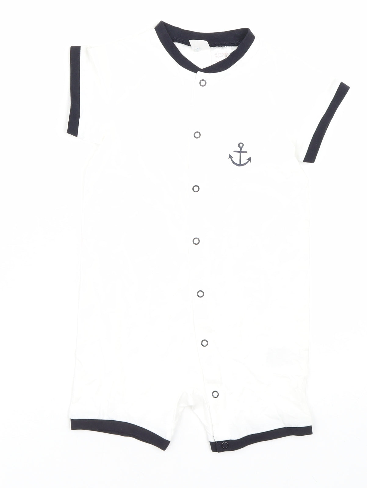 H&M Baby White   Babygrow One-Piece Size 12-18 Months