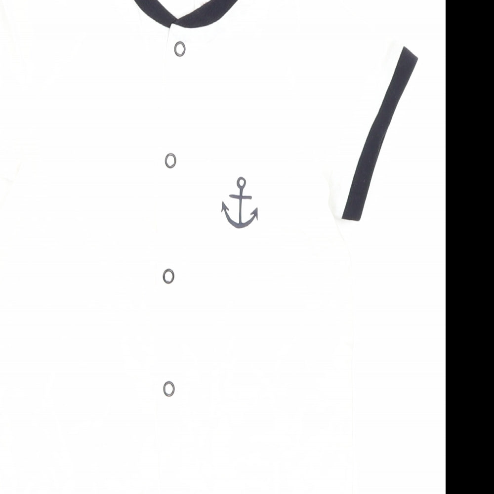 H&M Baby White   Babygrow One-Piece Size 12-18 Months