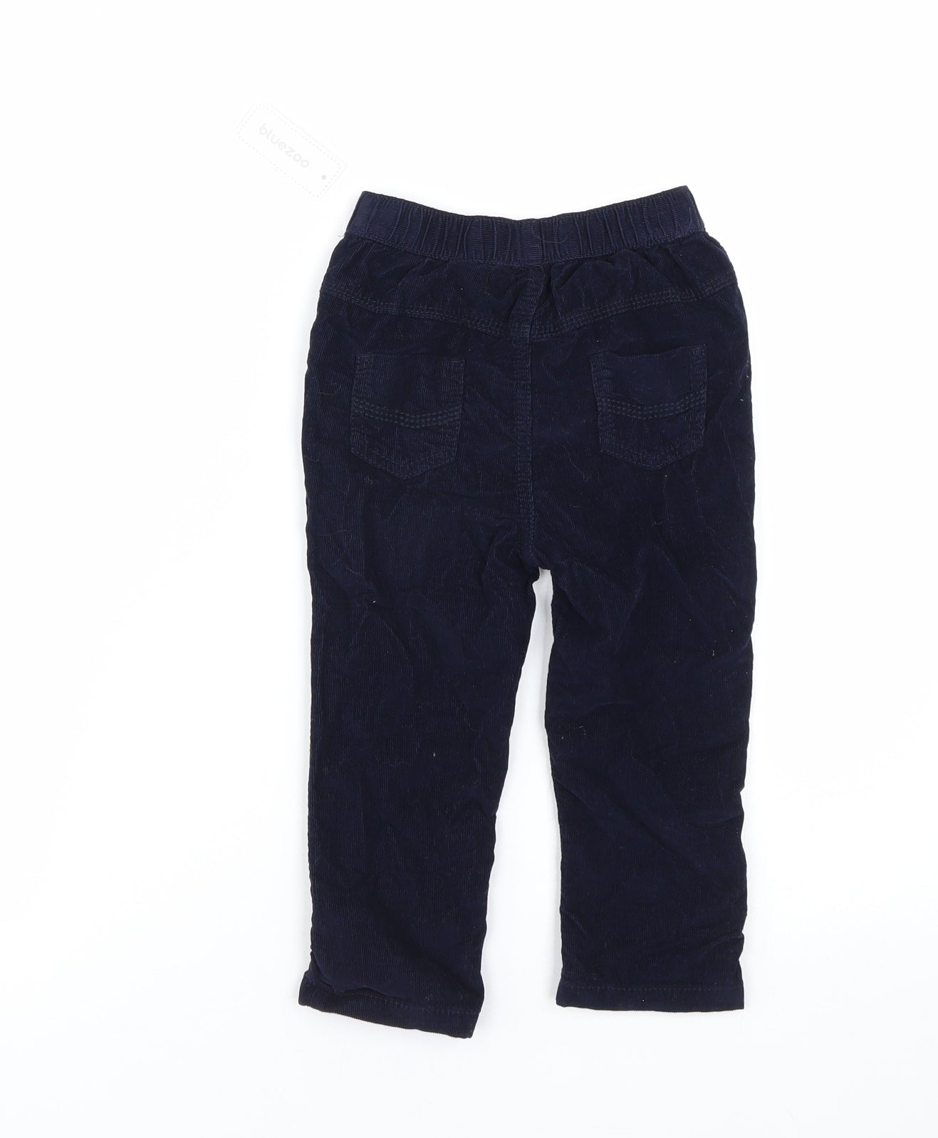 Bluezoo Boys Blue  Corduroy Capri Trousers Size 18-24 Months