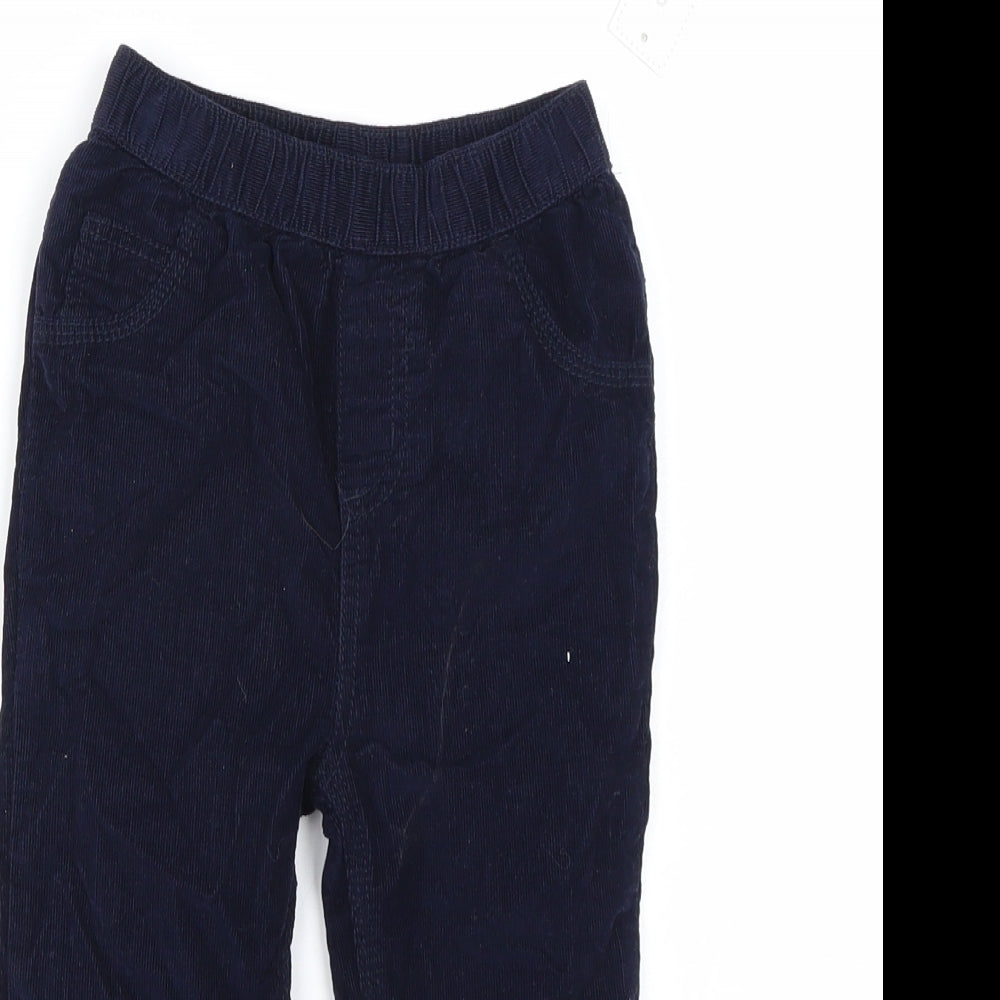Bluezoo Boys Blue  Corduroy Capri Trousers Size 18-24 Months