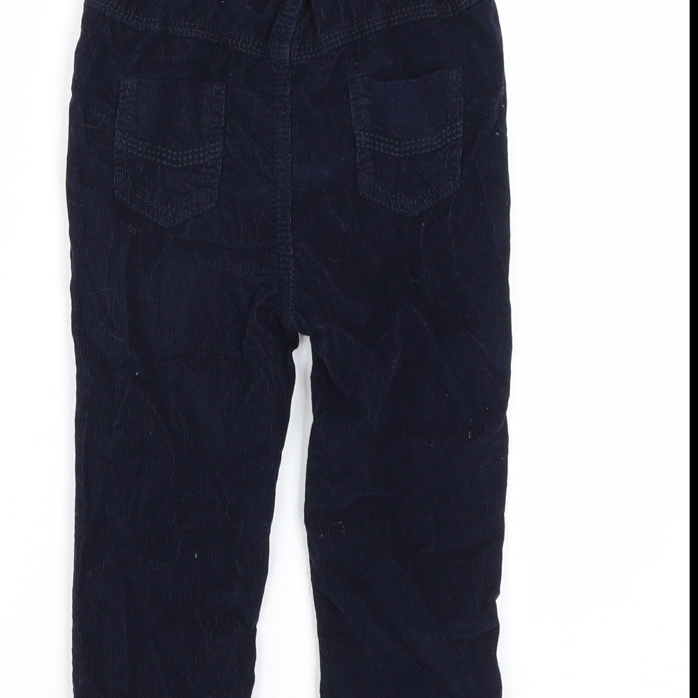 Bluezoo Boys Blue  Corduroy Capri Trousers Size 18-24 Months