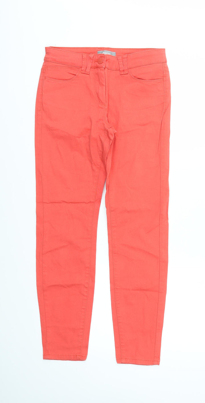 M&S Womens Red Skinny Jeans Size 8 L28 in