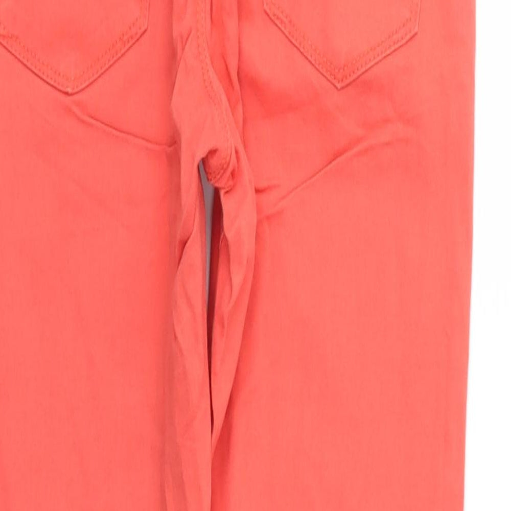 M&S Womens Red   Skinny Jeans Size 8 L28 in