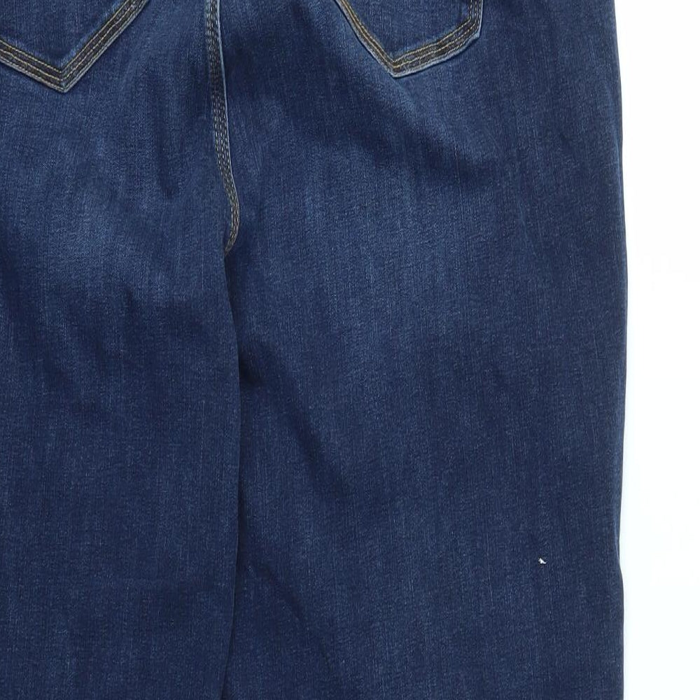 M&S Womens Blue   Straight Jeans Size 22 L27 in