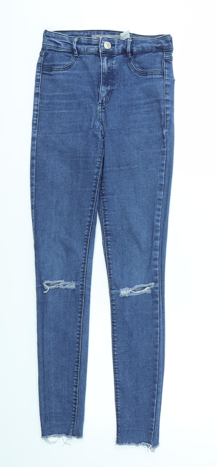 Preworn Womens Blue   Skinny Jeans Size 26 in L28 in
