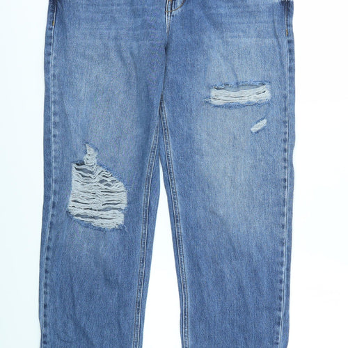 River Island Womens Blue   Straight Jeans Size 12 L29 in