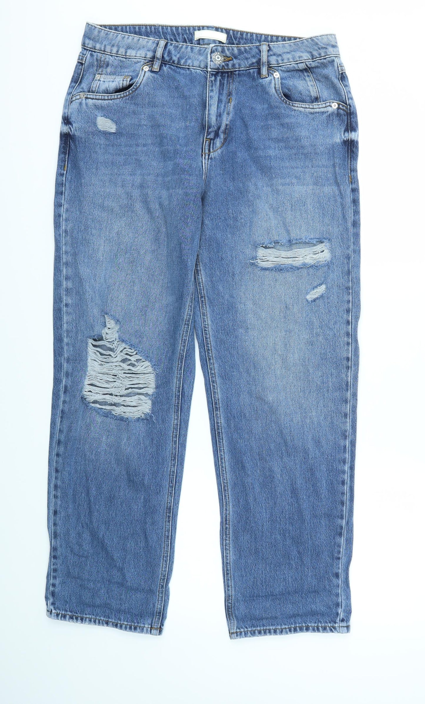 River Island Womens Blue   Straight Jeans Size 12 L29 in