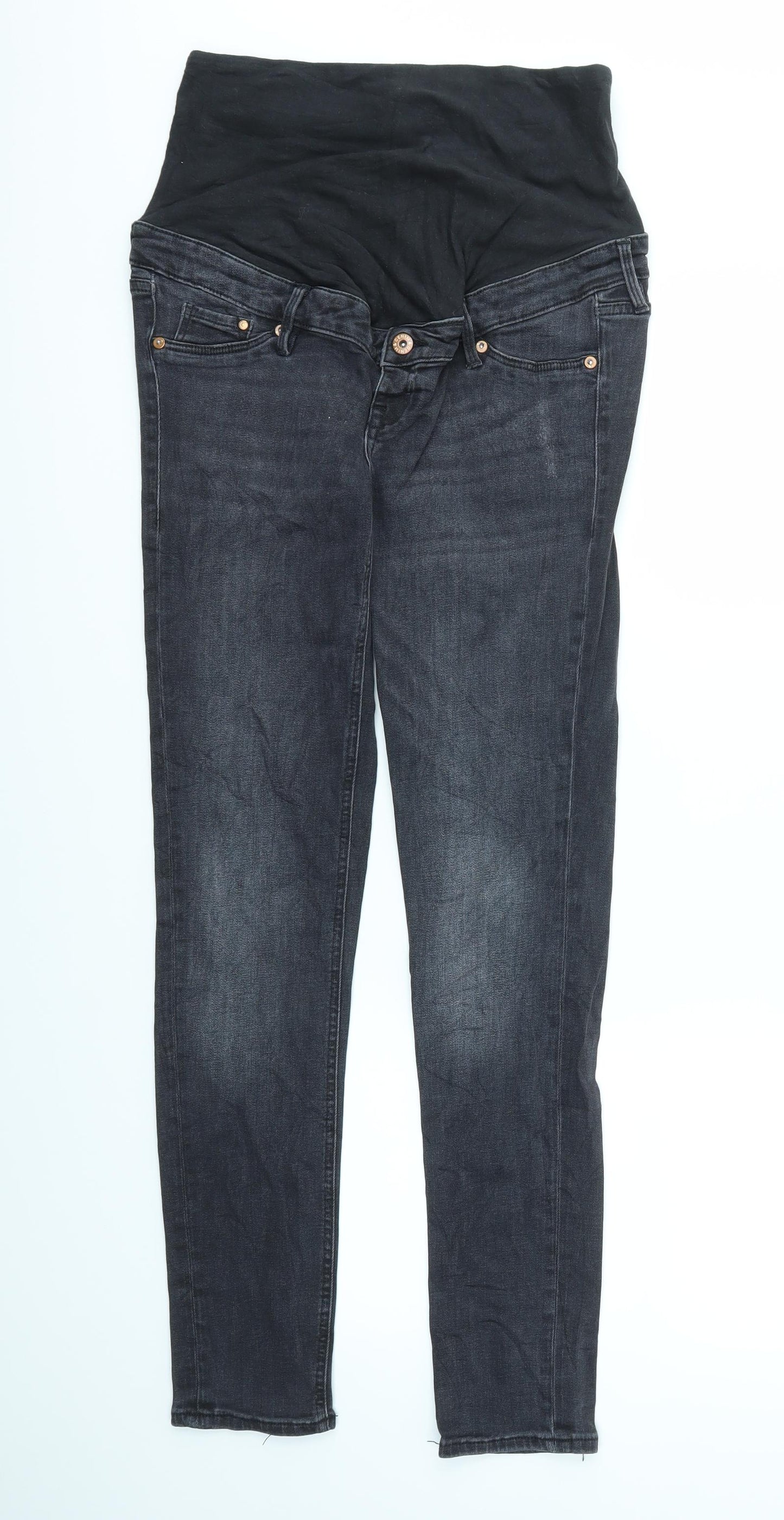 MAMA SKINNY  Womens Black   Skinny Jeans Size 10 L31 in - stretch waistband