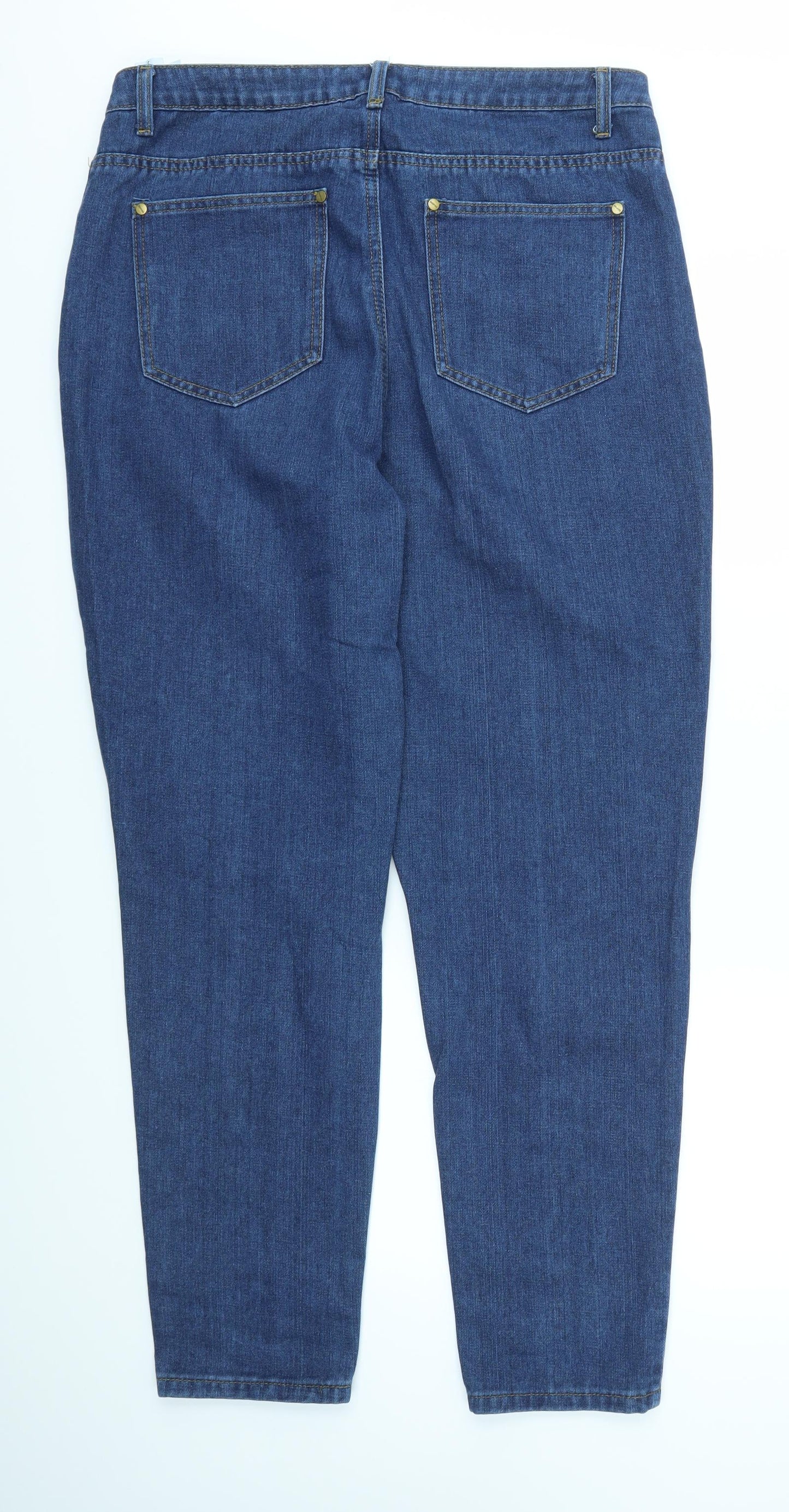 Boohoo Womens Blue   Skinny Jeans Size 16 L31 in