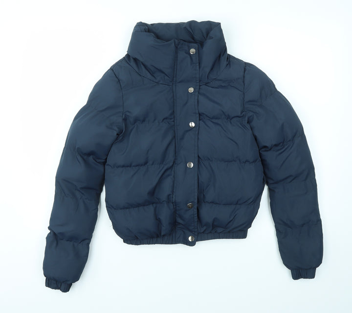 Brave Soul Womens Blue   Jacket Coat Size 3XS