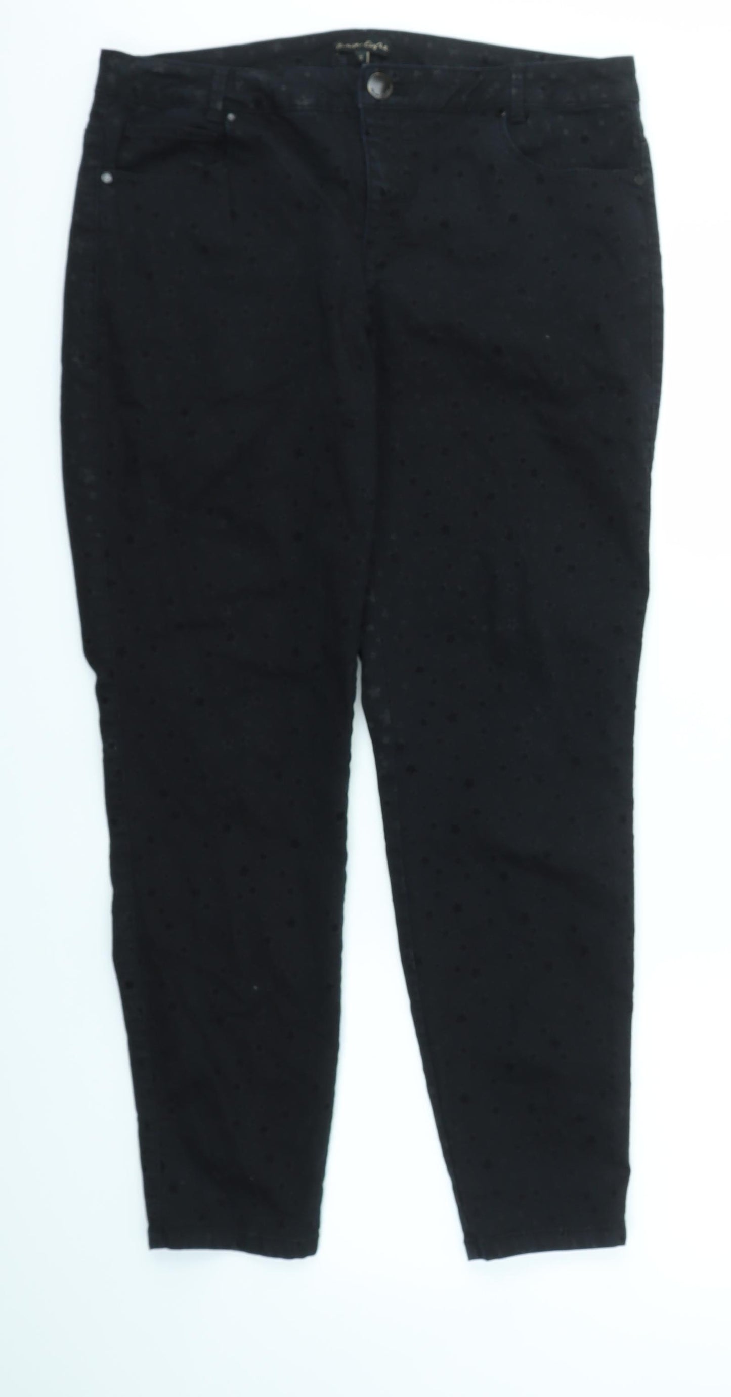 Phase Eight Womens Black   Straight Jeans Size 16 L36 in
